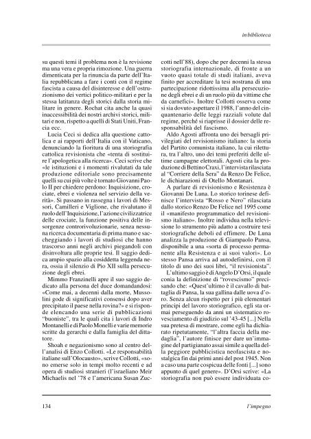 "l'impegno" in formato pdf - Istituto per la storia della Resistenza e ...