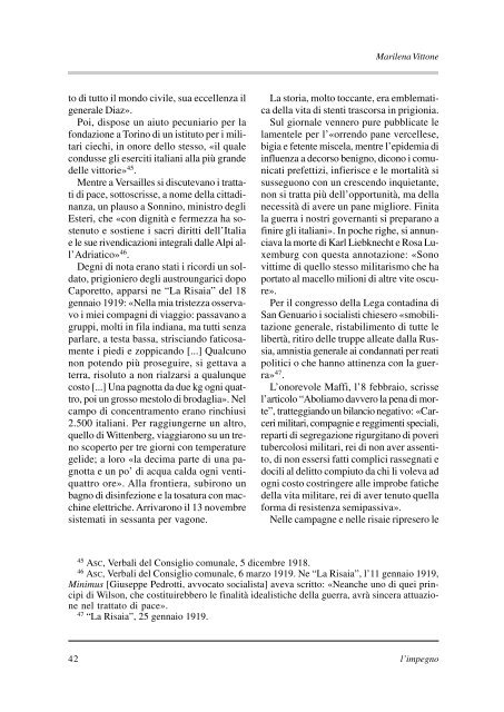 "l'impegno" in formato pdf - Istituto per la storia della Resistenza e ...