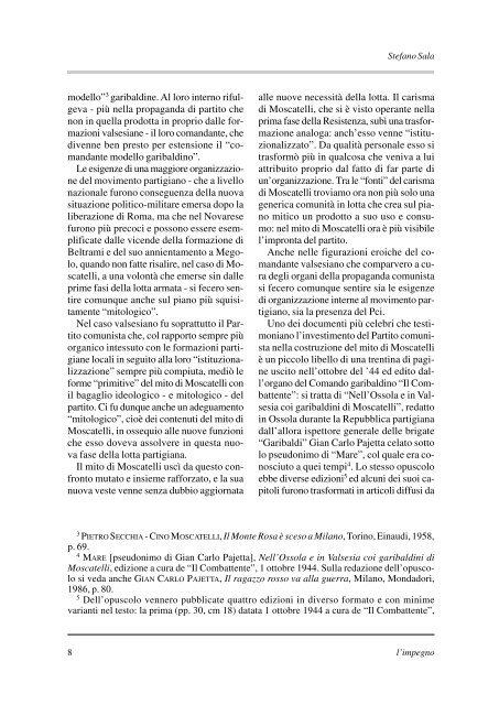 "l'impegno" in formato pdf - Istituto per la storia della Resistenza e ...