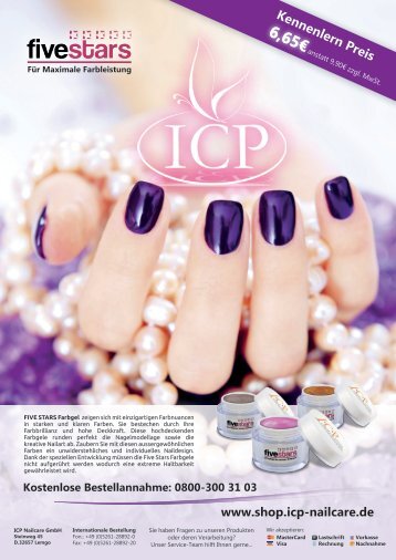 UV-Farbgel Trends 2013 - 88 neue UV-Colorgele von ICP-Nailcare