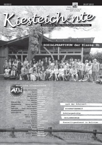 Kiesteichente Juli 2012 - Freie Waldorfschule Mannheim