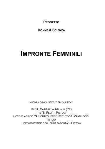 Pubblicazione 3 - Liceo Statale Forteguerri – Vannucci
