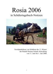 in Schülertagebuch-Notizen - Rudolf-Steiner-Schule Schwabing