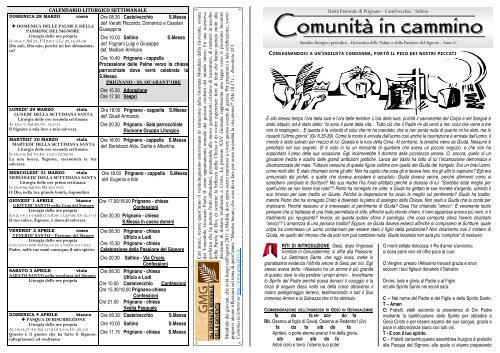 Domenica delle Palme - Comunità in cammino