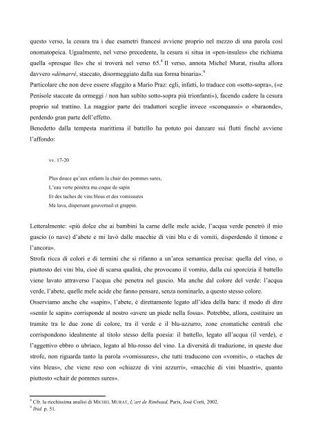 Traduzioni italiane de Le bateau ivre di Arthur Rimbaud - Diras