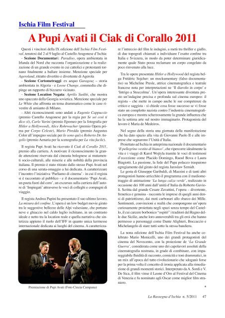 Numero 5 Agosto / Settembre 2011 - La Rassegna d'Ischia