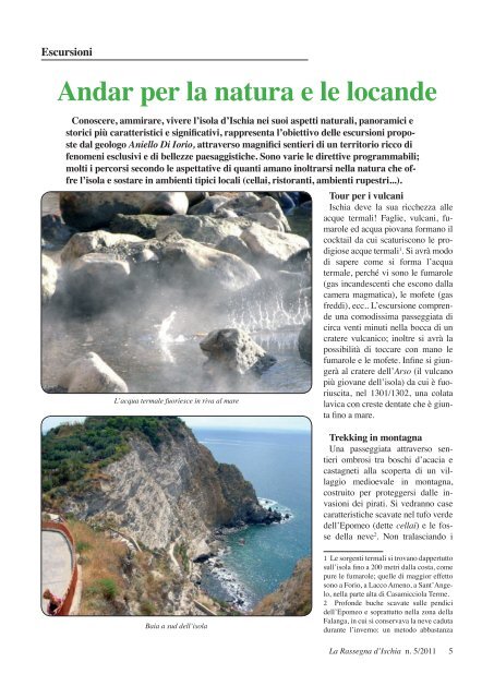 Numero 5 Agosto / Settembre 2011 - La Rassegna d'Ischia