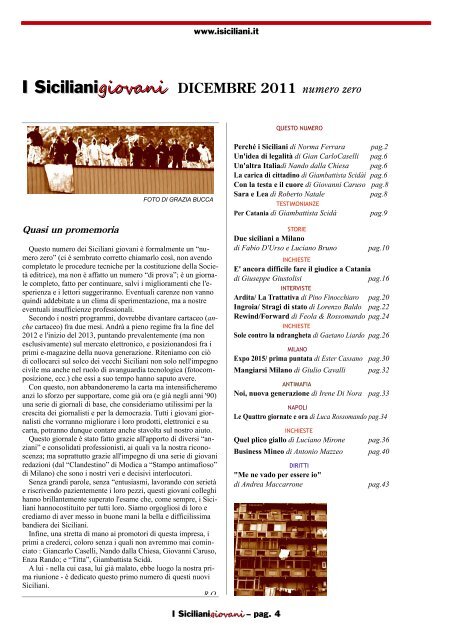 dicembre 2011 - I Siciliani giovani