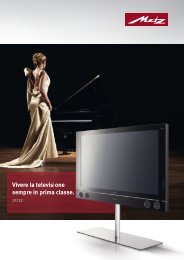 Vivere la televisione sempre in prima classe. Vivere la ... - Metz