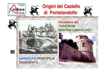 Origini del Castello di Pontelandolfo - Pontelandolfo news