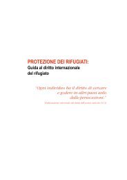 PROTEZIONE DEI RIFUGIATI: Guida al diritto internazionale ... - Unhcr