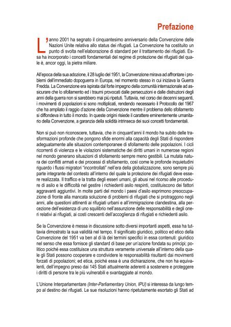 PROTEZIONE DEI RIFUGIATI: Guida al diritto internazionale ... - Unhcr