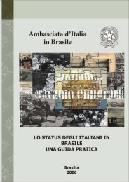 Lo status degli italiani in Brasile - Ambasciata d'Italia a Brasilia ...