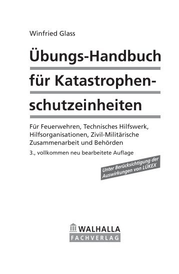 Übungs-Handbuch für Katastrophenschutzeinheiten, Glass