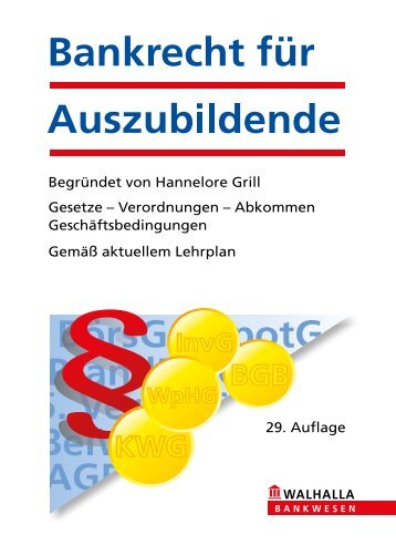 Bankrecht für Auszubildende - Walhalla Fachverlag