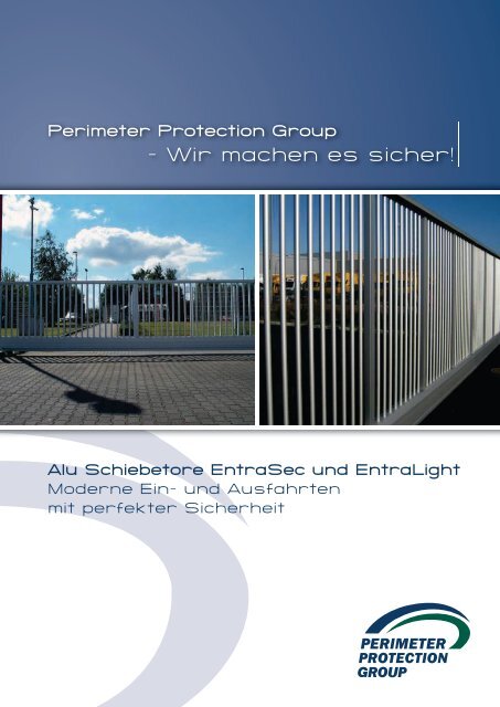 Perimeter Alu-Schiebetore EntraSec + EntraLight