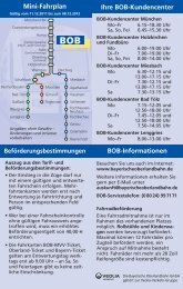 Mini-Fahrplan Ihre BOB-Kundencenter BOB ... - Wallbergbahn