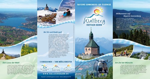 Flyer Wallberg Sommer 2013 - Alpen Plus