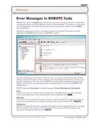 Error Messages in ROBOTC Code - ROBOTC.net