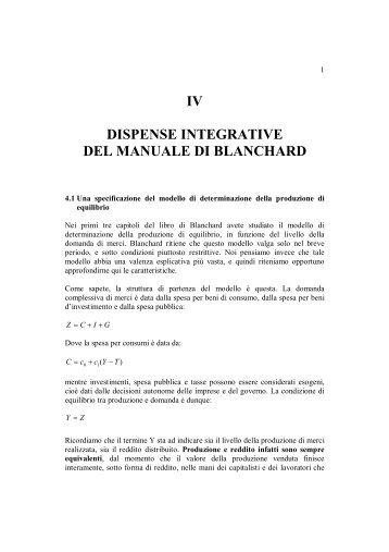 iv dispense integrative del manuale di blanchard - Emiliano ...