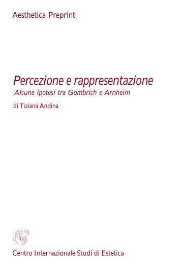 Percezione e rappresentazione Alcune ipotesi tra ... - Labont