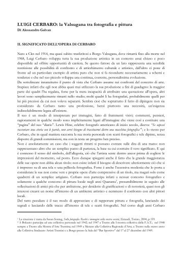 il testo del curatore Alessandro Galvan (File PDF) - Sistema ...