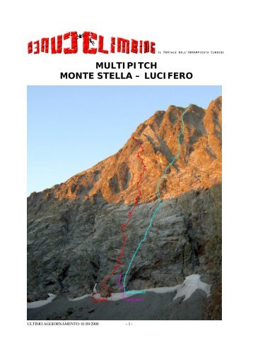 monte stella - via lucifero - Cuneoclimbing