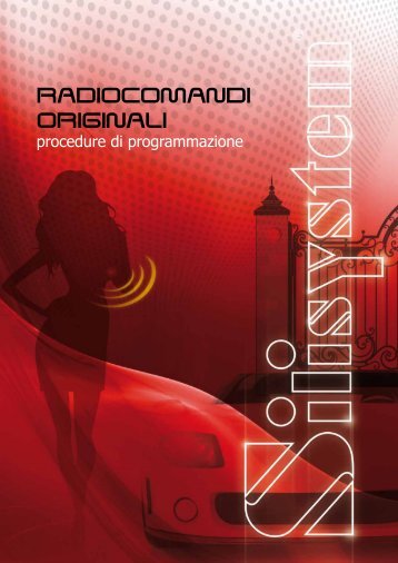 Istruzioni Radiocomandi Originali - Silisystem