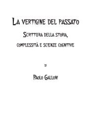 PDF - La vertigine del passato - Paolo Galloni