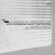 Le Giornate del Cinema Muto 2005 Sommario / Contents