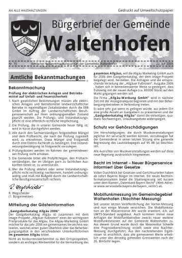 Bürgerbrief 2005/15 (807 Kb) (0 bytes) - Waltenhofen