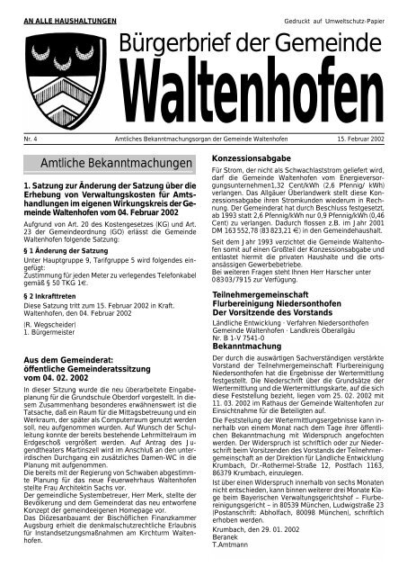 Bürgerbrief 2002/04 (0 bytes) - Waltenhofen