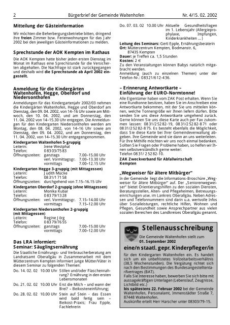 Bürgerbrief 2002/04 (0 bytes) - Waltenhofen