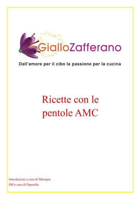 Ricette con le pentole AMC