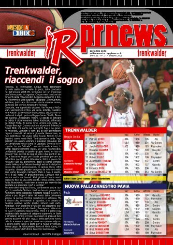 Trenkwalder, riaccendi il sogno - Pallacanestro Reggiana