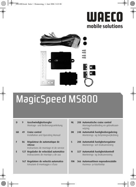 MagicSpeed MS800 - Waeco