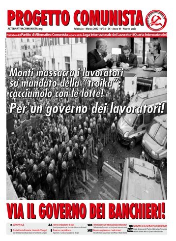 Progetto Comunista n°34 - Partito di Alternativa Comunista