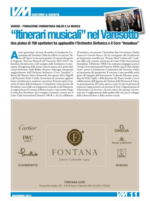 Scarica la rivista in formato PDF - Varese Mese