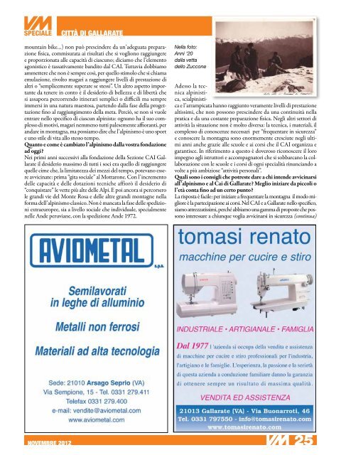 Scarica la rivista in formato PDF - Varese Mese