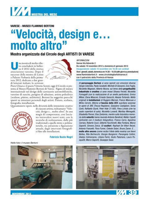 Scarica la rivista in formato PDF - Varese Mese