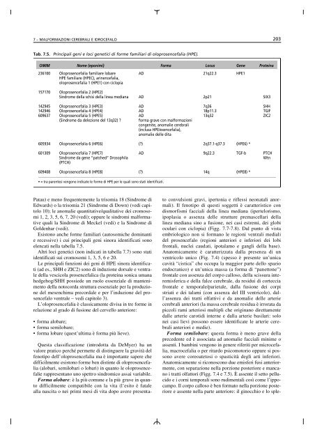 Malformazioni cerebrali - Scienze della Formazione