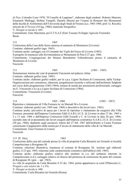 inventario dell'archivio salghetti-drioli - Direzione generale per gli ...
