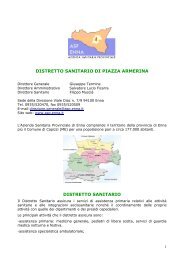 Guida Utenti Piazza Armerina - azienda sanitaria provinciale di enna