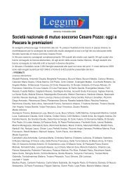 Società nazionale di mutuo soccorso Cesare Pozzo: oggi a Pescara ...