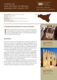 Itinerari culturali del medioevo siciliano - Iccd - Ministero per i Beni e ...