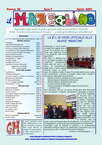 N°20 aprile 2009 (PDF 7,6 Mb) - Comune di Modena