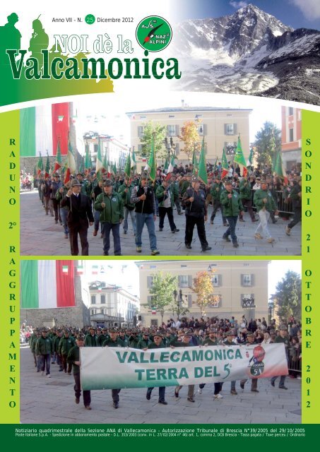 Noi dé la Valcamonica n° 25 dicembre 2012 - Vallecamonica