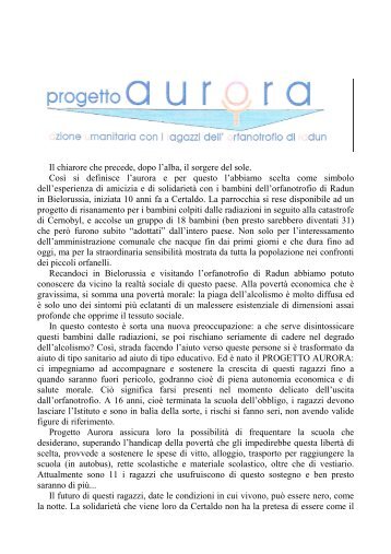 Relazione Presidente Prg. Aurora - Maggi-Engineering S.r.l.
