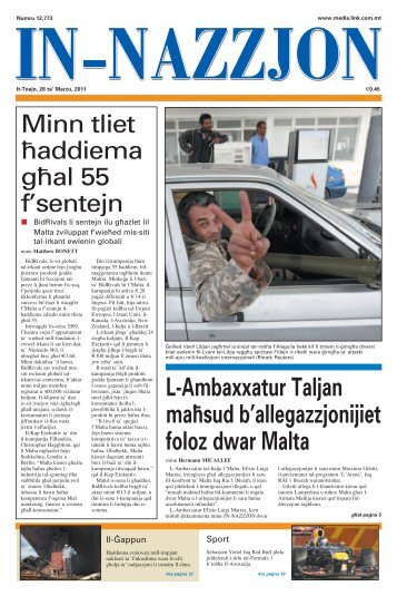 L-Ambaxxatur Taljan ma[sud b'allegazzjonijiet foloz dwar Malta