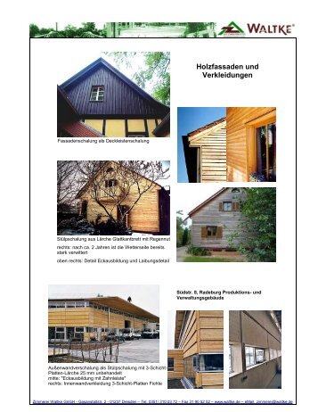 Holzfassaden und Verkleidungen - Zimmerei Waltke GmbH